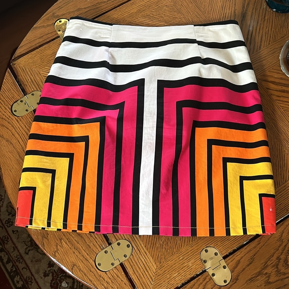 Geometric Colorblock Skirt - Picture 3 of 14